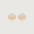Striking Fanlight Diamond Stud Earrings,,hi-res view 1