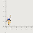 Moonstruck Merriment Diamond and Blue Sapphire Drop Earring,,hi-res view 5