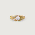 Bling Romance Gold & Diamond Finger Ring,,hi-res view 3