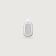 Oval Line Silver Cufflinks,,hi-res view 3