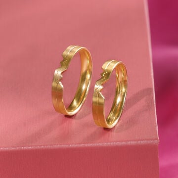 Me & We - Forever Linked 18KT Gold Couple Ring -Single Piece