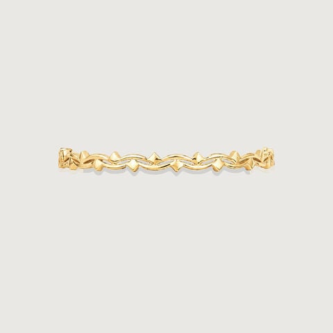 Fluid Weave Gold Bangle