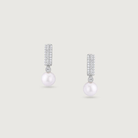 Gleam Drop Silver Drop Earrings