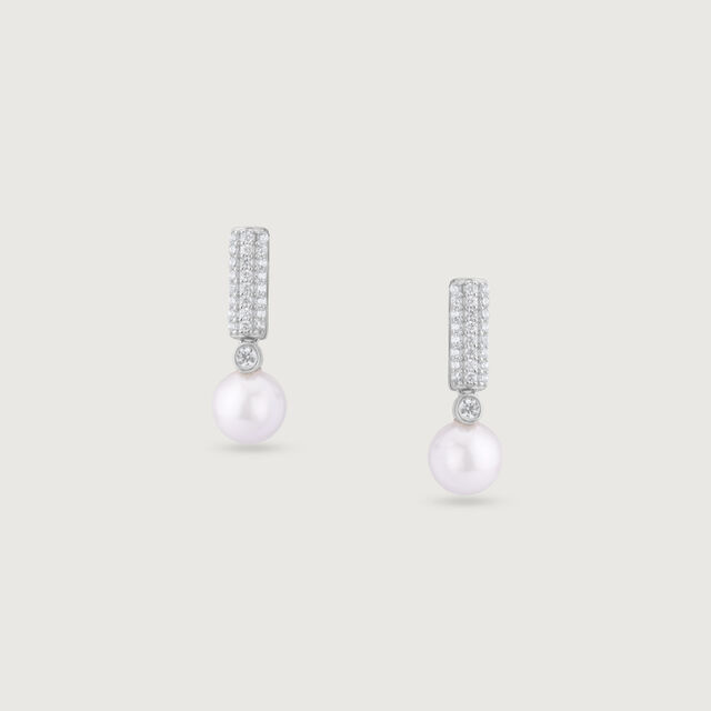 Gleam Drop Silver Drop Earrings,,hi-res image number null