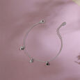 Cheeky Dangle Silver Bracelet,,hi-res view 1
