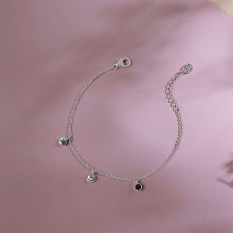 Cheeky Dangle Silver Bracelet