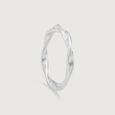 Fluid Twist Silver Ring,,hi-res view 3