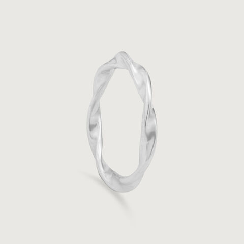 Fluid Twist Silver Ring alternate view 2