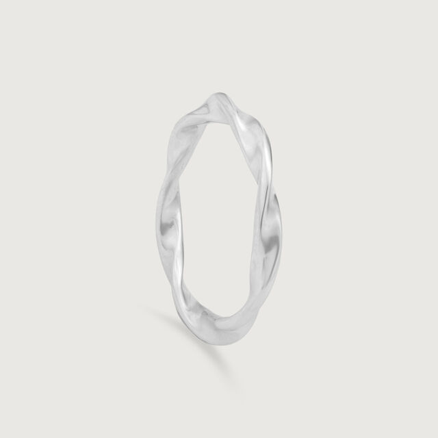Fluid Twist Silver Ring,,hi-res image number null