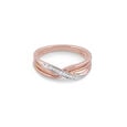 Twisted Beauty Gold & Diamond Finger Ring,,hi-res view 3