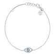 Evil Eye Bracelet in Silver,,hi-res view 1