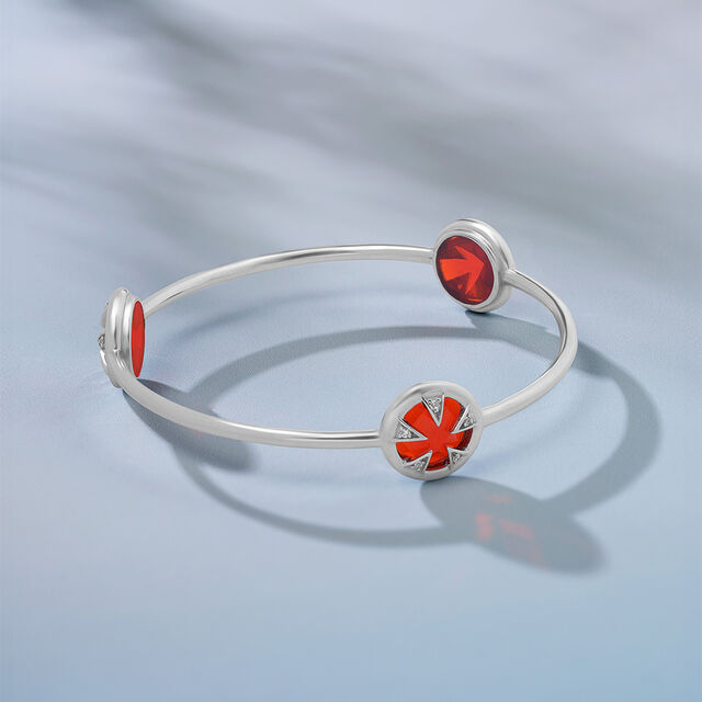 Vivid Starburst Silver Bangle,,hi-res image number null