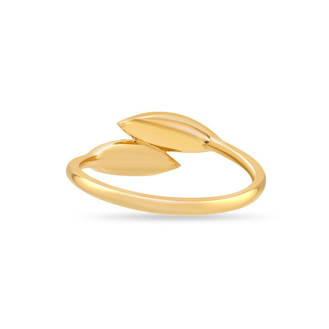18KT Yellow Gold Sleek Diamond Ring,,hi-res image number null