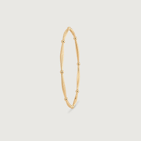 Serene Interval Gold Bangle