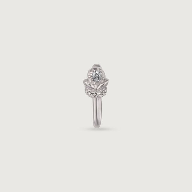 Lovely Bloom Silver Nose Pin,,hi-res image number null