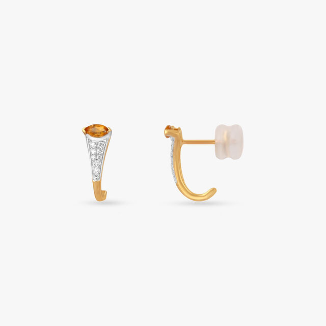 Sunbeam Spark Gold Stud Earrings,,hi-res image number null