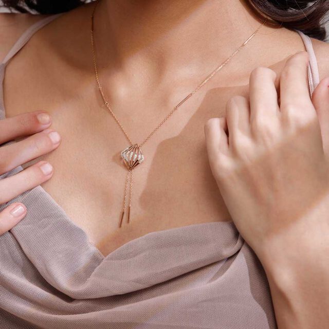 Sassy Flutter Diamond Necklace,,hi-res image number null