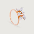 Leaf Whisper Gold and Diamond Finger Ring,,hi-res view 8