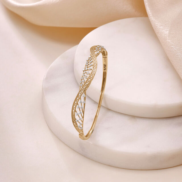 Woven Rhythm Diamond Bangle,,hi-res image number null