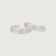 Stellar Spark Silver Toe Ring,,hi-res view 4