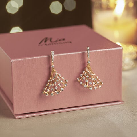 Radiant Cascading Diamond Jhumka