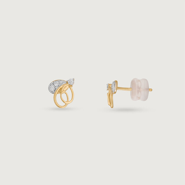 Gentle Buzz Diamond Stud Earrings,,hi-res image number null