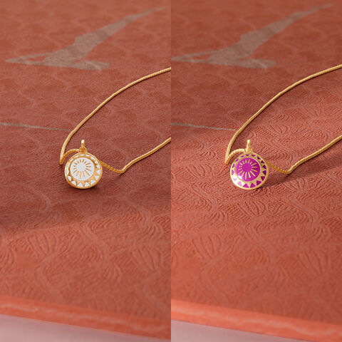 Radiant Dusk Gold Pendant
