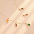 Colour Kin Multicolour Gold Necklace,,hi-res view 1