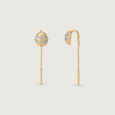 Hive Whisper Diamond Sui Dhaga Earrings,,hi-res view 4