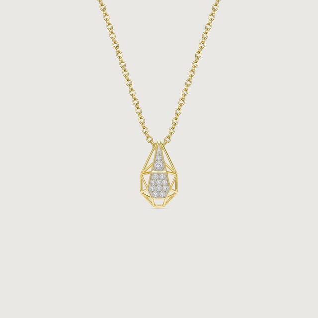 Faceted Poise Diamond Pendant,,hi-res image number null
