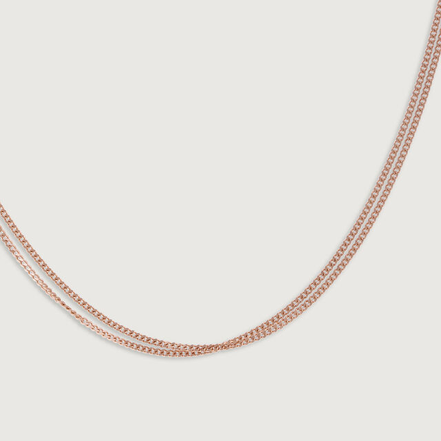 Double Link Rose Gold Chain,,hi-res image number null