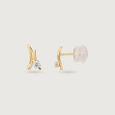 Petite Flair Diamond Earrings,,hi-res view 4