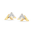 14KT Yellow Gold Mystic Peaks Stud Earrings,,hi-res view 1