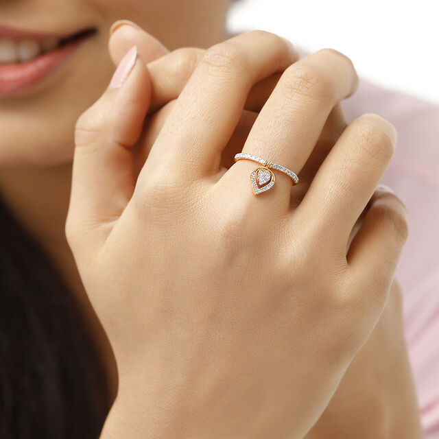 14 KT Reversible Yellow Gold and Diamond Ring