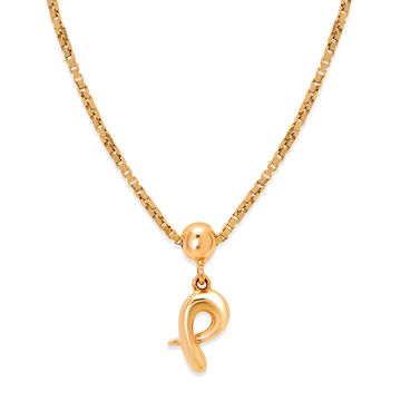 Mamma Mia 14 KT Yellow Gold P Charm