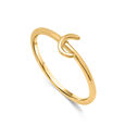 Letter C 14KT Yellow Gold Initial Ring,,hi-res view 4