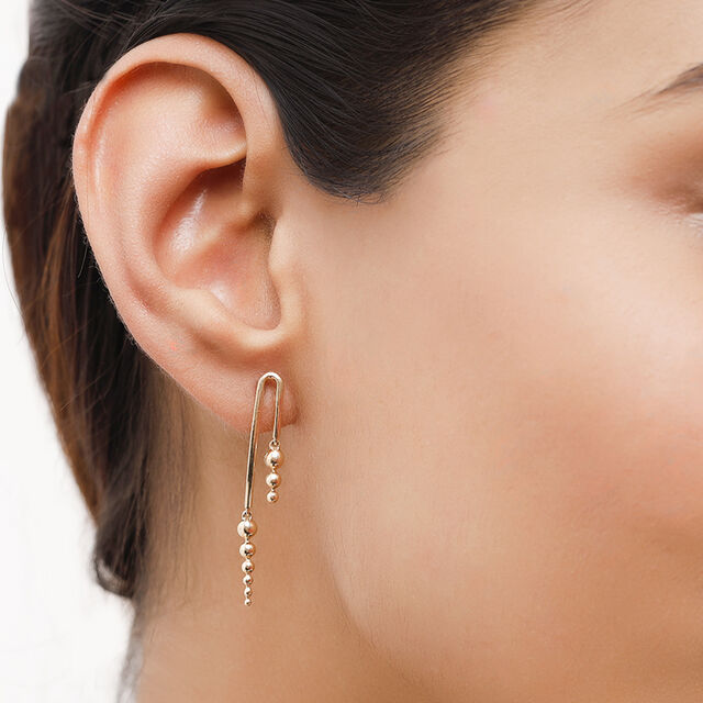 14KT Yellow Gold Nature's Symphony Drop Earrings,,hi-res view 1
