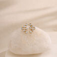 Linked Balance Diamond Stud Earrings,,hi-res view 1