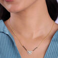 Sleek Tiered Diamond Mangalsutra,,hi-res view 2