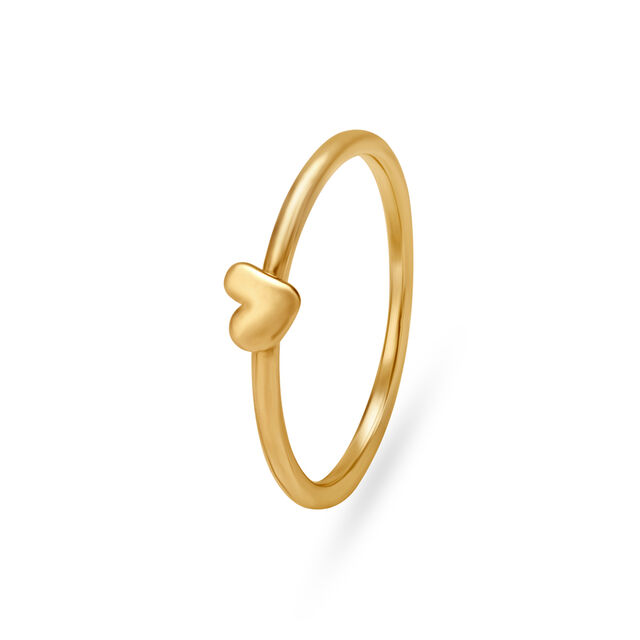14KT Yellow Gold Heart-Shaped Finger Ring,,hi-res view 1