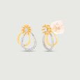 Sparkly Bloom Diamond Stud Earrings,,hi-res view 4