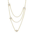 14KT Yellow Gold Abstract delight Diamond Necklace,,hi-res view 3
