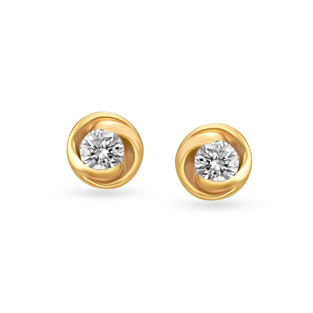 E.W Adams 18ct White Gold Diamond Stud Earrings at John Lewis & Partners