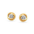 14KT Yellow Gold Diamond Earrings To Fortify Your Friendship,,hi-res view 1
