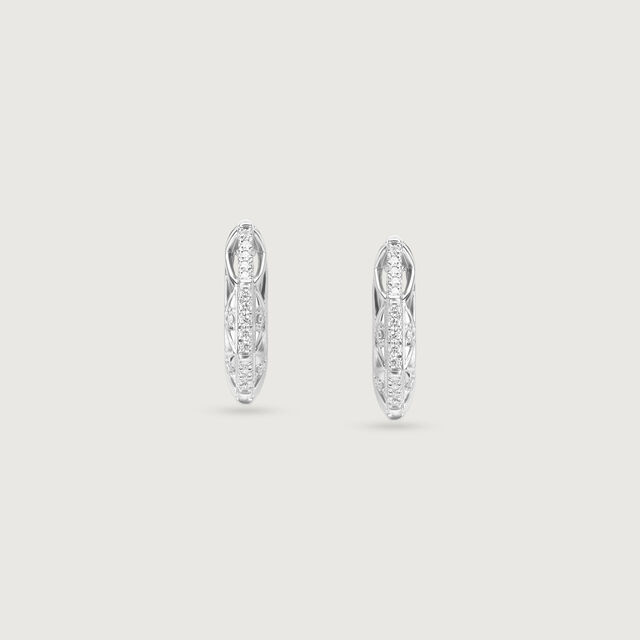 Dual Radiance Ruby & Diamond Hoop Earrings,,hi-res image number null