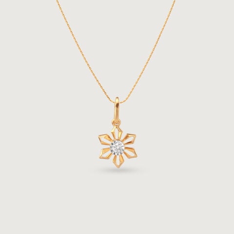 Whimsy Daisy Diamond Pendant