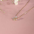 Lippan Shine Gold & Diamond Pendant,,hi-res view 1