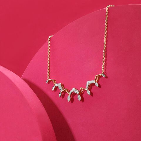 Arch Sparkle Diamond Necklace