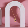 Radiant Elegance 18KT Chain Blue Sapphire Pendant with chain,,hi-res view 1