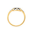 18KT Yellow Gold Geometric Sparkle Diamond Ring,,hi-res view 4